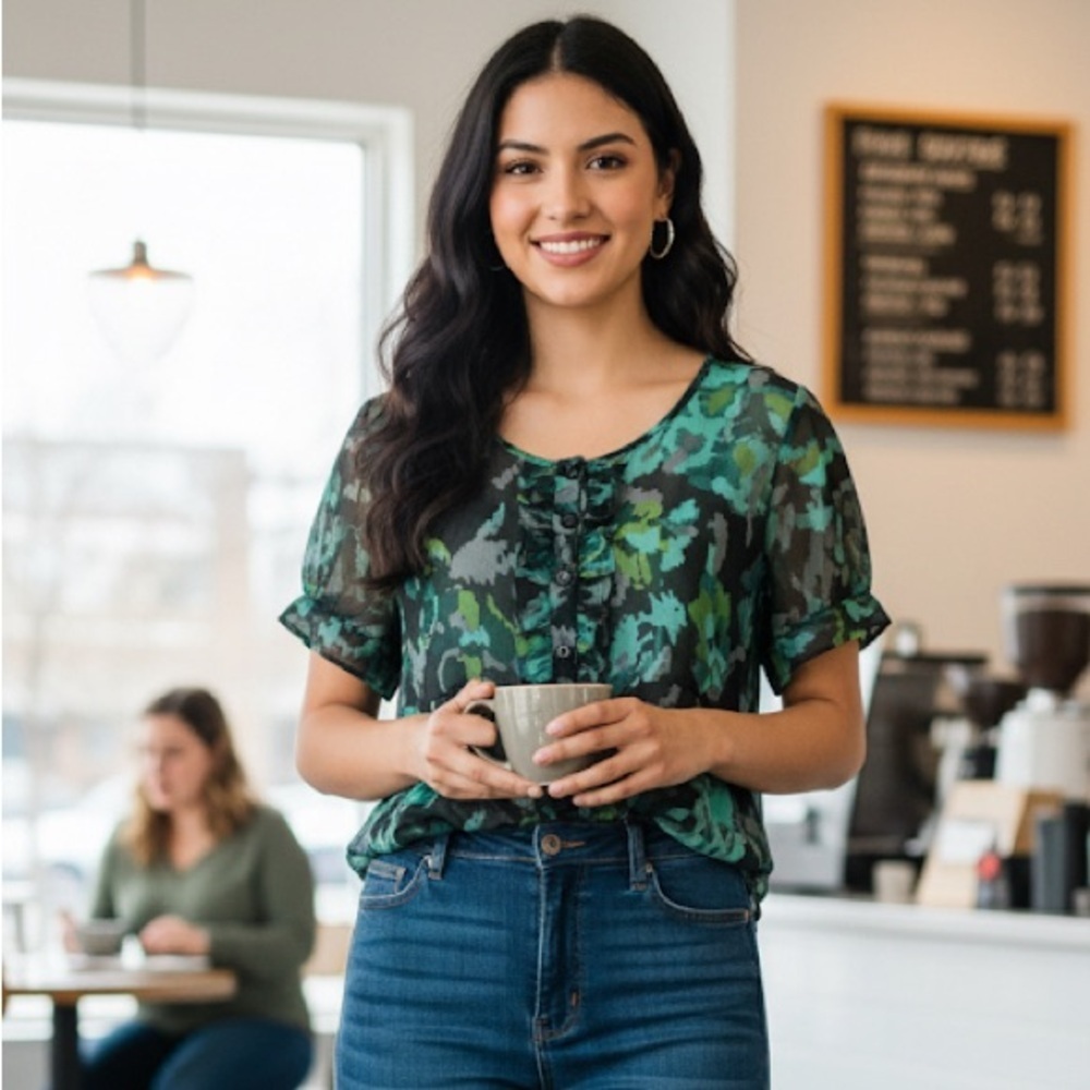 Floral Flowy Top
